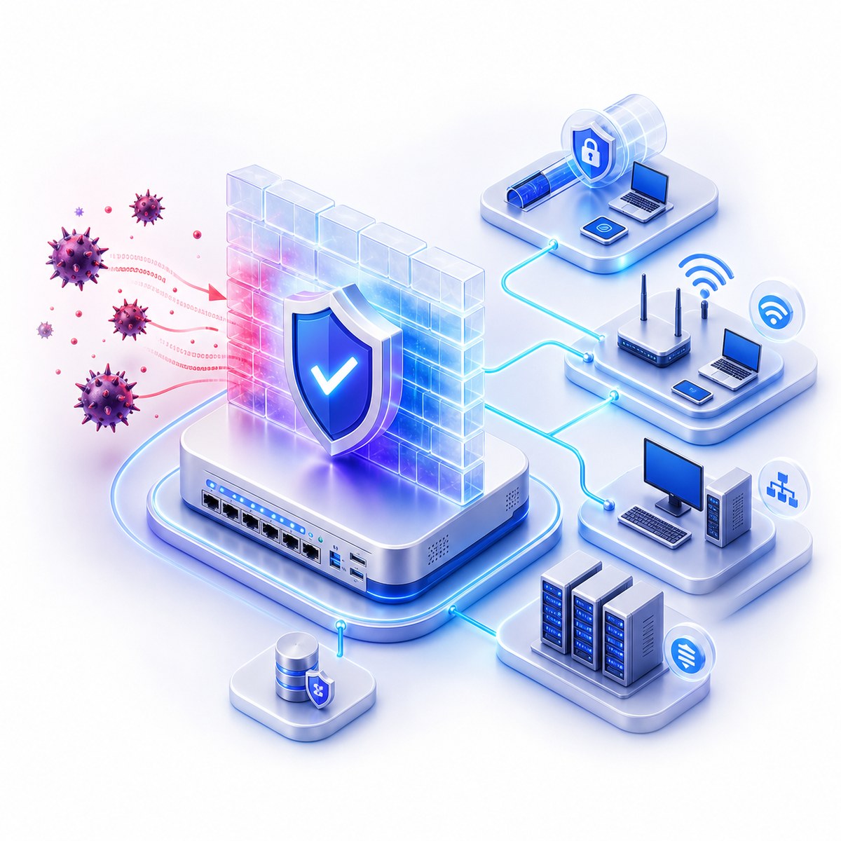 Firewall sprzetowy i programowy ochrona sieci firmowej ARTSYSTEM