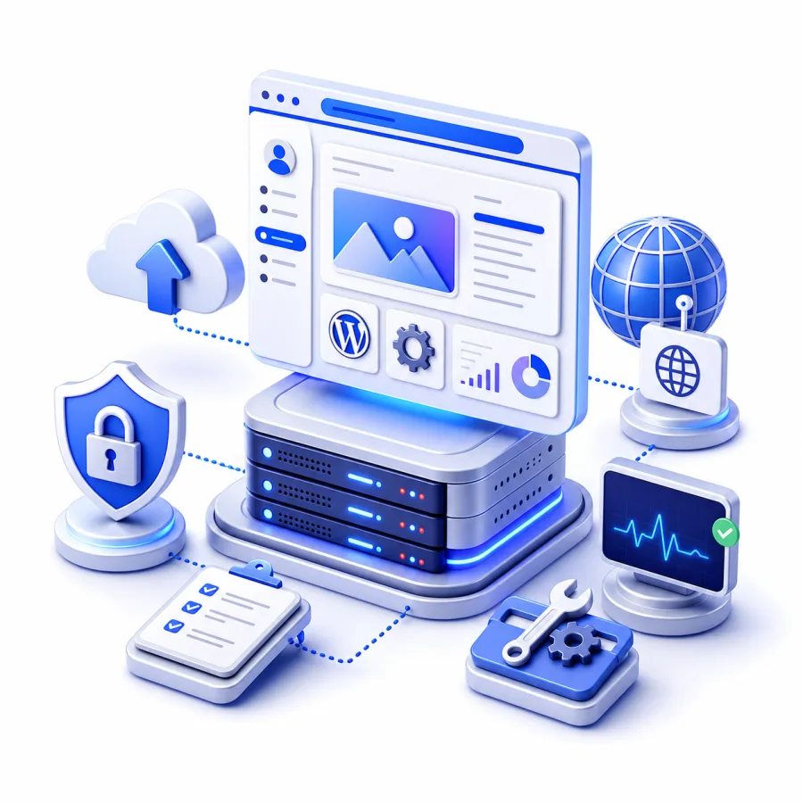 Hosting, CMS, SSL i techniczna administracja stroną WWW